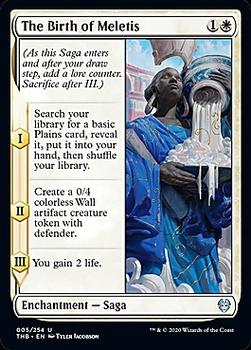 2020 Magic The Gathering Theros Beyond Death #005 The Birth of Meletis Front