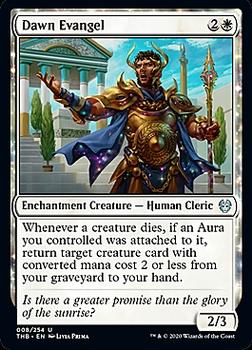 2020 Magic The Gathering Theros Beyond Death #008 Dawn Evangel Front