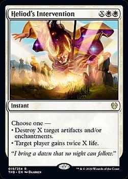 2020 Magic The Gathering Theros Beyond Death #019 Heliod's Intervention Front