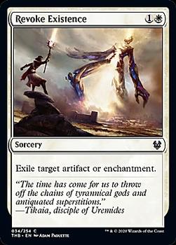 2020 Magic The Gathering Theros Beyond Death #034 Revoke Existence Front
