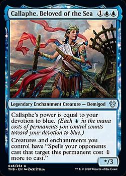 2020 Magic The Gathering Theros Beyond Death #045 Callaphe, Beloved of the Sea Front