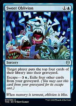 2020 Magic The Gathering Theros Beyond Death #070 Sweet Oblivion Front
