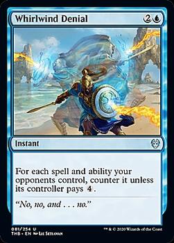 2020 Magic The Gathering Theros Beyond Death #081 Whirlwind Denial Front