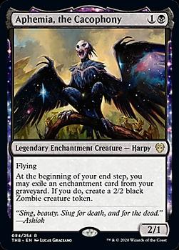 2020 Magic The Gathering Theros Beyond Death #084 Aphemia, the Cacophony Front