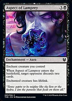 2020 Magic The Gathering Theros Beyond Death #085 Aspect of Lamprey Front