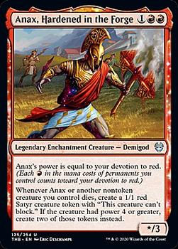 2020 Magic The Gathering Theros Beyond Death #125 Anax, Hardened in the Forge Front