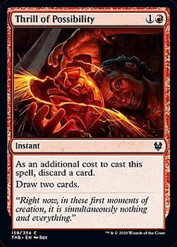 2020 Magic The Gathering Theros Beyond Death #159 Thrill of Possibility Front