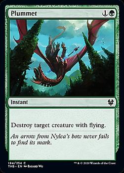 2020 Magic The Gathering Theros Beyond Death #194 Plummet Front
