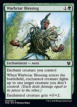2020 Magic The Gathering Theros Beyond Death #204 Warbriar Blessing Front