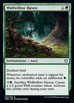 2020 Magic The Gathering Theros Beyond Death #205 Wolfwillow Haven Front