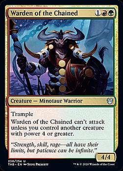 2020 Magic The Gathering Theros Beyond Death #230 Warden of the Chained Front