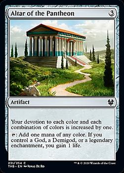 2020 Magic The Gathering Theros Beyond Death #231 Altar of the Pantheon Front