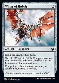 2020 Magic The Gathering Theros Beyond Death #241 Wings of Hubris Front