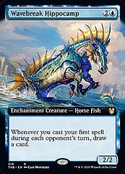 2020 Magic The Gathering Theros Beyond Death #310 Wavebreak Hippocamp Front