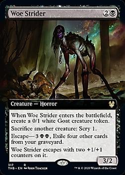 2020 Magic The Gathering Theros Beyond Death #317 Woe Strider Front
