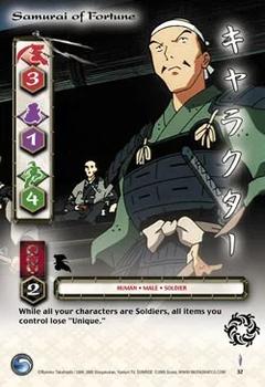 2005 Score InuYasha TCG: Jaki #32 Samurai of Fortune Front