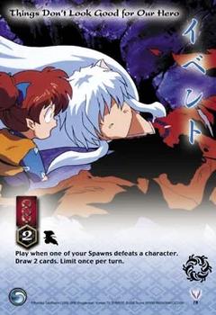 2005 Score InuYasha TCG: Jaki #78 Things Don't Look Good for Our Hero Front