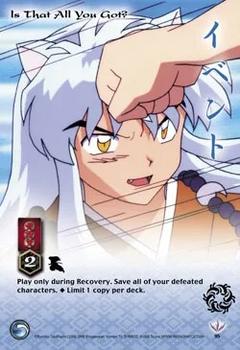 2005 Score InuYasha TCG: Jaki #95 Is That All You Got? Front