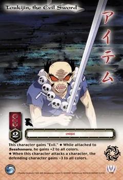 2005 Score InuYasha TCG: Jaki #115 Tokijin, the Evil Sword Front