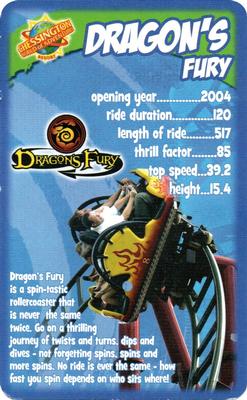 2013 Top Trumps Thrill Rides #NNO Dragon's Fury Front