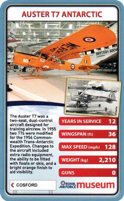 2013 Top Trumps Royal Air Force Museum #NNO Auster T7 Antarctic Front