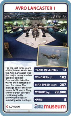2013 Top Trumps Royal Air Force Museum #NNO Avro Lancaster 1 Front