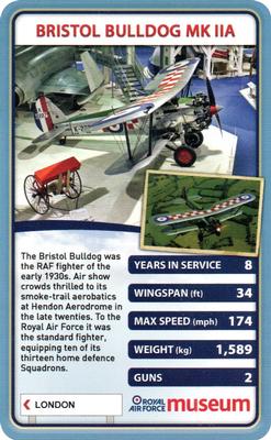 2013 Top Trumps Royal Air Force Museum #NNO Bristol Bulldog MK IIA Front