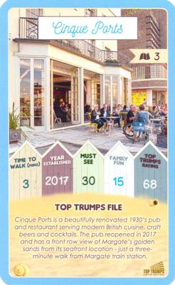 2019 Top Trumps Margate 30 Things to See #3 Cinque Ports Front