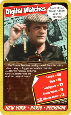 2019 Top Trumps Only Fools and Horses #NNO Digital Watches Front