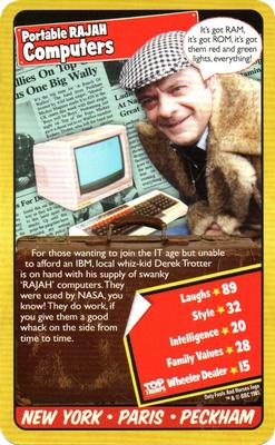 2019 Top Trumps Only Fools and Horses #NNO Portable Rajah Computers Front