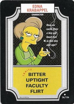 2003 Wizards of the Coast The Simpsons #26 Edna Krabappel Front