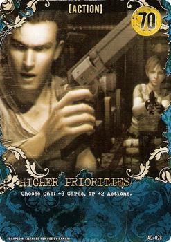 2011 Bandai Resident Evil Outbreak Deck Building Game #AC-028 Higher Priorities Front