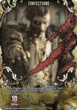 2011 Bandai Resident Evil Outbreak Deck Building Game #IN-001 Claw Front