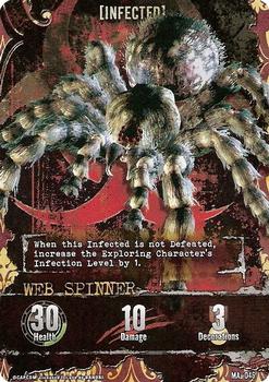 2011 Bandai Resident Evil Outbreak Deck Building Game #MA-046 Web Spinner Front