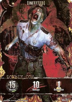 2011 Bandai Resident Evil Outbreak Deck Building Game #MA-051 Zombie Cop Front
