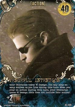 2011 Bandai Resident Evil Nightmare Deck Building Game #AC-040 Vengeful Intention Front