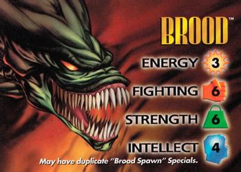 1996 Fleer Marvel Overpower IQ Expansion #NNO BROOD Front