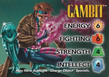1996 Fleer Marvel Overpower IQ Expansion #NNO GAMBIT Front
