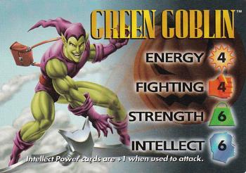 1996 Fleer Marvel Overpower IQ Expansion #NNO GREEN GOBLIN Front