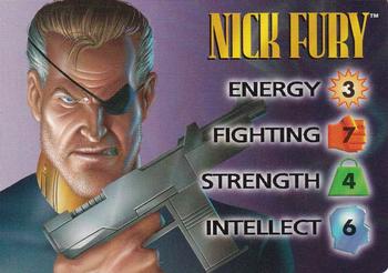1996 Fleer Marvel Overpower IQ Expansion #NNO NICK FURY Front