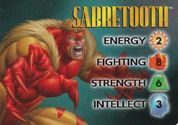 1996 Fleer Marvel Overpower IQ Expansion #NNO SABRETOOTH Front