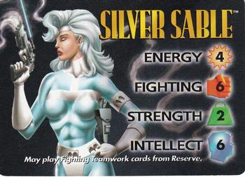 1996 Fleer Marvel Overpower IQ Expansion #NNO SILVER SABLE Front