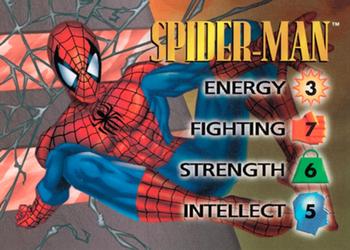 1996 Fleer Marvel Overpower IQ Expansion #NNO SPIDER-MAN Front