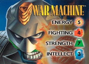 1996 Fleer Marvel Overpower IQ Expansion #NNO WAR MACHINE Front