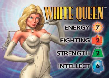 1996 Fleer Marvel Overpower IQ Expansion #NNO WHITE QUEEN Front