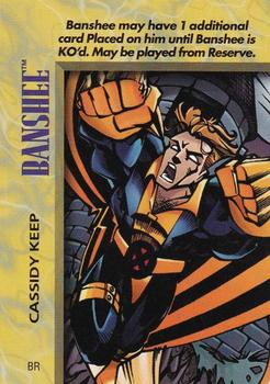 1996 Fleer Marvel Overpower IQ Expansion #NNO Banshee - Cassidy Keep Front