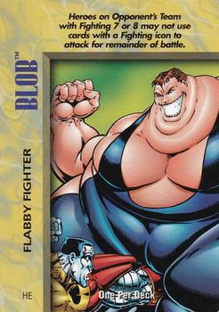 1996 Fleer Marvel Overpower IQ Expansion #NNO Blob - Flabby Fighter Front