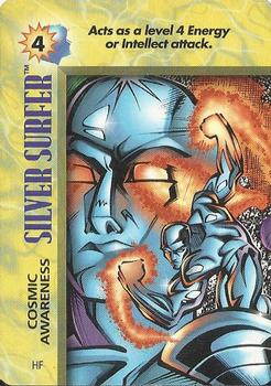 1996 Fleer Marvel Overpower IQ Expansion #NNO Silver Surfer – Cosmic Awareness Front