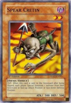 2007 Yu-Gi-Oh! Rise of the Dragon Lords 1st Edition #SDRL-EN005 Spear Cretin Front