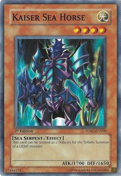 2007 Yu-Gi-Oh! Rise of the Dragon Lords 1st Edition #SDRL-EN008 Kaiser Sea Horse Front